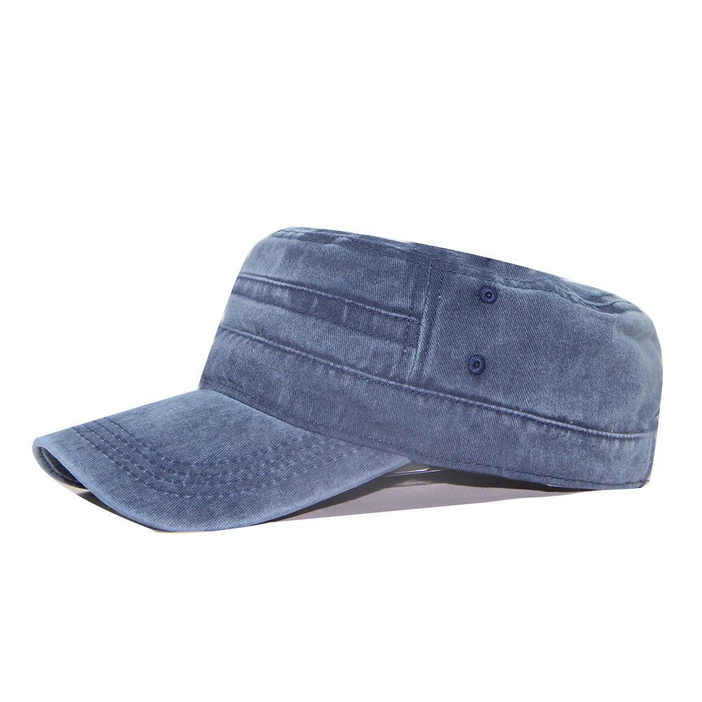 Men's Flat Cap Military Cap Made of Old Water Men's Hat Korean Type Casual Cap Cotton