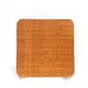 Handmade Wicker Rattan Small Square Ottoman Natural Fiber Shoe Bench for Entryway Home Bedroom Living Room