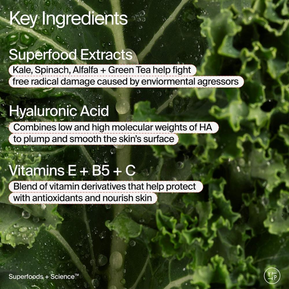 Youth To The People Superfood Air Whip Gesichtsfeuchtigkeitscreme Mit Hyaluronsäure 3,4 Unzen