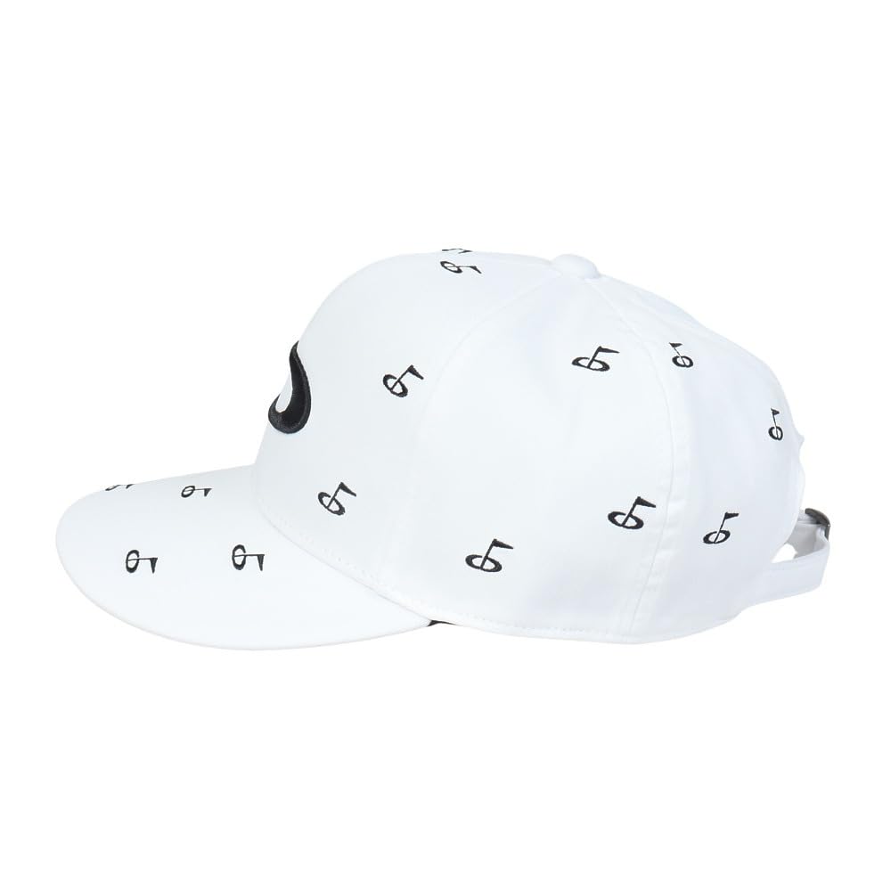 Oakley FOS901893 OVERLAP CAP ONE SIZE FA WHITE Golf Cap 24.0 (White) - Sweat-wicking, Quick-drying, Antibacterial, Odor-resistant