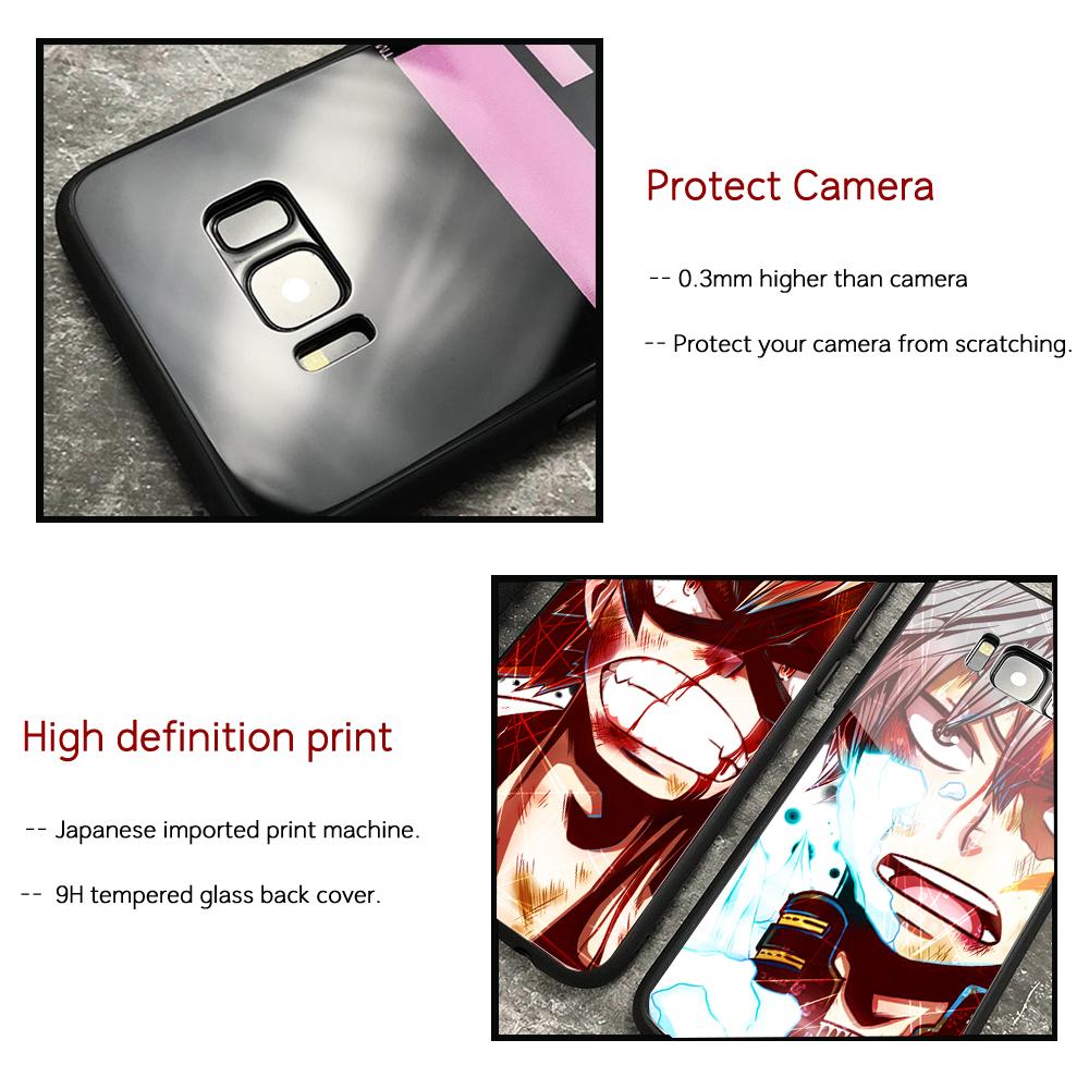 Bakugou Katsuki Scorch Anime für Samsung S22 Glashülle S8 S9 S10 Note 8 9 10 S10e S20 S21 plus Ultra Cover My Hero Academia