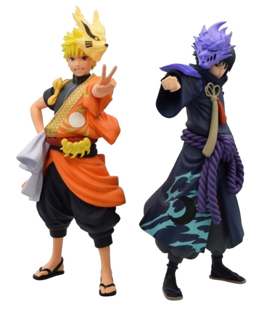 

[USED] Naruto Shippuden 20th Anniversary Figure Uzumaki Naruto - Uchiha Sasuke Special Costume