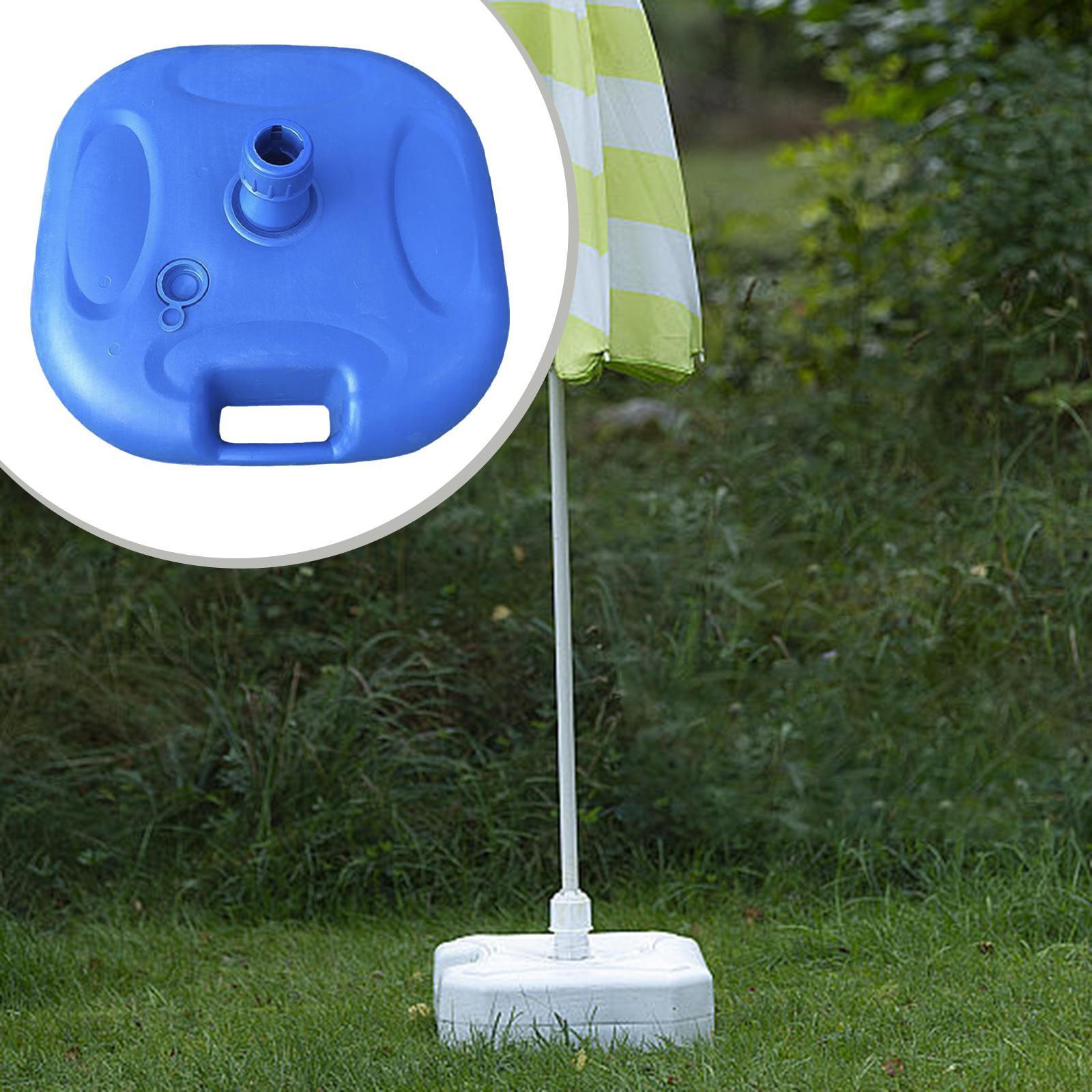 

Patio Umbrella Base Pole Holder Fillable Accessories Water Filled Stand for Deck Fishing Blue 20L