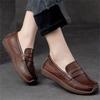 Women's Vintage Flat Leather Driving Moccasins