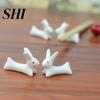 Chopsticks Stand Storage Rack Reused Beautiful Food Grade Rounded Corners Stable Kitchen Gadgets Anti-dirty White Ceramic Little Rabbit Chopstick Rest