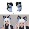 Wolf Ears Handmade Animal Furry Kitten Headband Star Tassels for Masquerade
