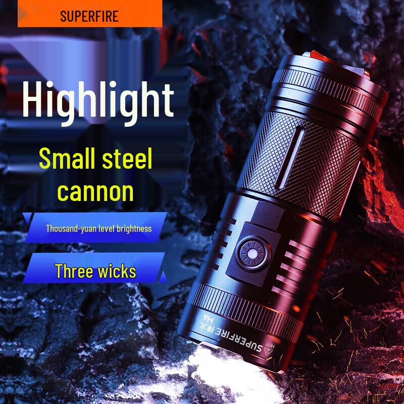 SupFire M6 Ultra-Bright Rechargeable LED Flashlight