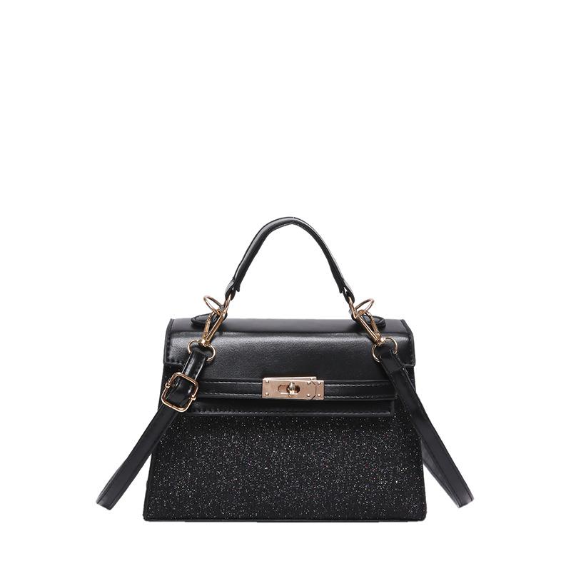 

Сумка Niche Texture женская 2024 года, начало осени, новая мода, маленькая квадратная сумка, универсальная сумка-мессенджер на одно плечо для поездок на работу чёрный