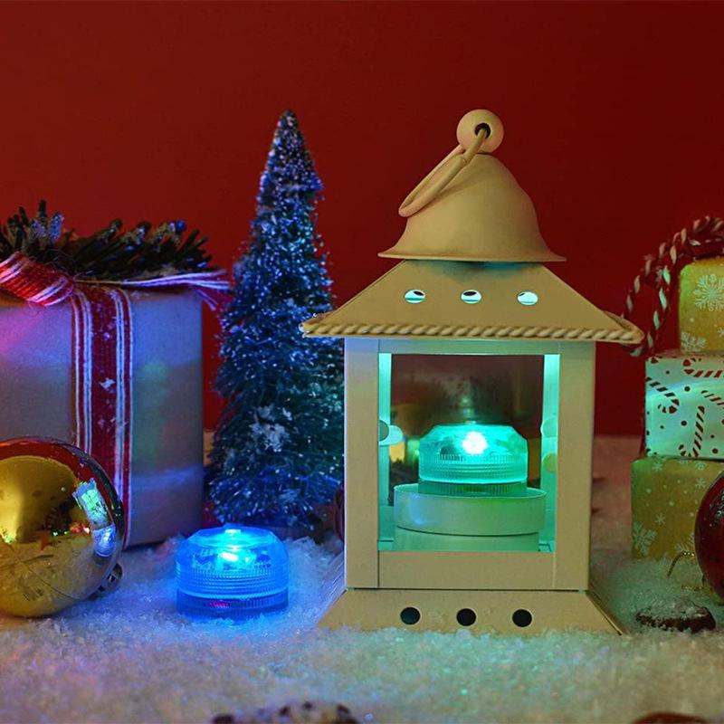 Knob-Control LED Submersible Candle Light: 40-Hour Colorful Aquarium Decor