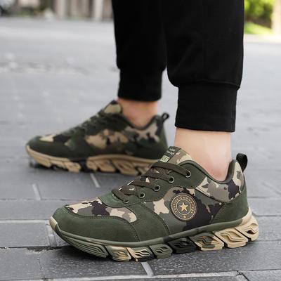 Nuove scarpe da corsa mimetizzate autunnali da uomo per addestramento militare, allenamento maratona all'aperto, scarpe sportive per studenti, scarpe da coppia