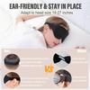 Breathable 3D Eye Mask Adjustable Suitable for Men and Women with No Pressure on the Eyes and Light Blocking Sleep Eye Mask