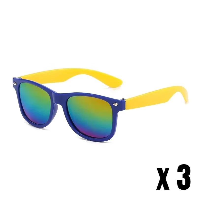 3Pcs/Pack Fashion Trend Children'S Sunglasses Uv Protection For Boys And Girls Outdoor Beach Shades Glasses Eye Protection