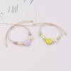 1 Piece Adjustable Boho Jewelry Starfish Hand Rope Handmade Snail Shell Ceramic Bracelet For Women And Men Diy Decoration