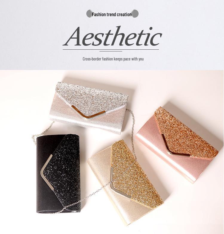 Pailletten-Abendtasche - Europäischer & Amerikanischer Stil Mode Abendkleid-Accessoire