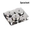 3/5 Stuks Roestvrij Staal Dappen Schaal Bekers Set Salon Manicure Acryl Poeder Vloeistof Container Organizer Tray Dappen Schaal Nagelkunst Gereedschap