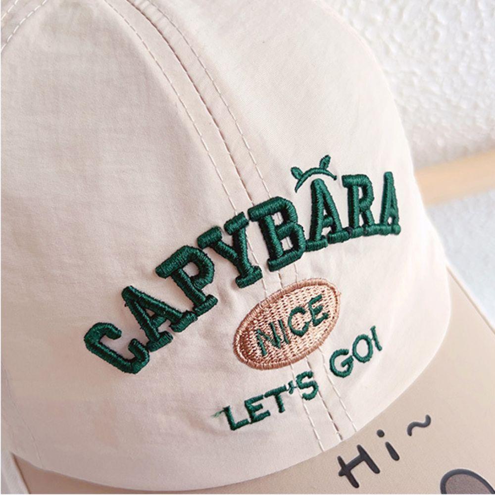 Capybara Kids Baseball Cap Lightweight Kids Sunscreen Cap Cute Children Summer Hat  Outdoor