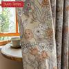 1PC Nuan Series French Romantic Antique Style Curtains with Printed Full Blackout Curtains for Bedroom Living Room Balcony Window for Home Decor