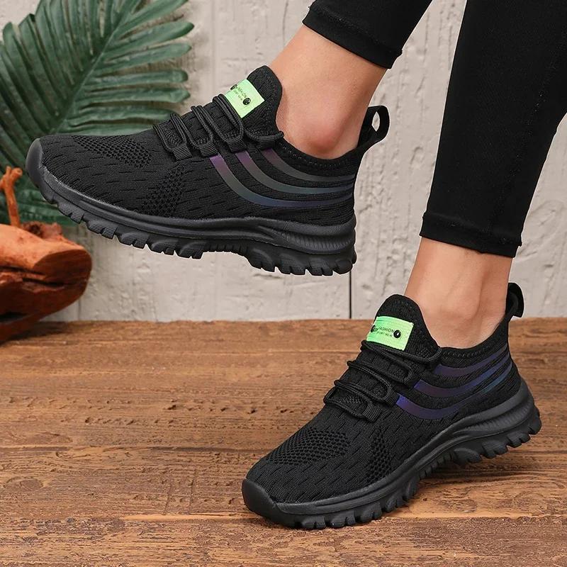 Sneakers Women Lightweight Breathable Comfortable Fashionable Versatile Knit Designer Sneakers for Women Training Tennis Shoes