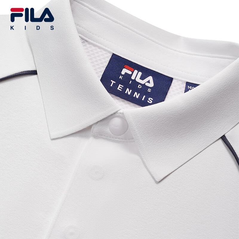 FILA Boys' Knit Short Sleeve Polo Shirt