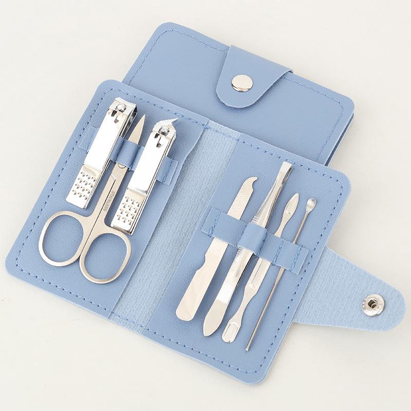 7-Piece Manicure Set: Nail Clippers, Pliers, Scissors & LOGO Print Gift Set