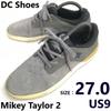 Tênis cano baixo DC Shoes Mikey Taylor 2 27 camurça cinza(USADO)