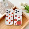 K-Korean Ins T-Two Ted T-Tomato Phone Case For iPhone 17p 16 15 14 13 12 11 Mini Pro Max Plus Transparent Cover