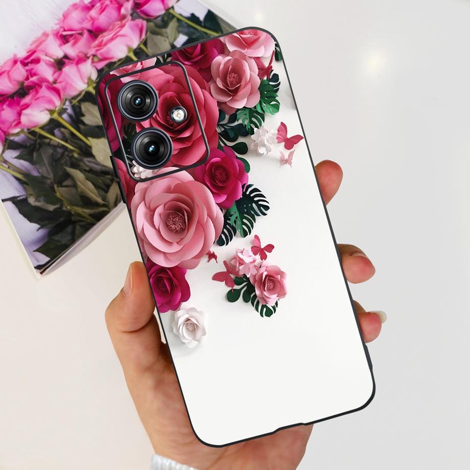 

For Motorola G54 Case Stylish Dinosaur Cartoon Pattern Back Case Soft TPU Silicone Moto G54 G 54 5G Bumper MotorolaG84 Funda Motorola G54