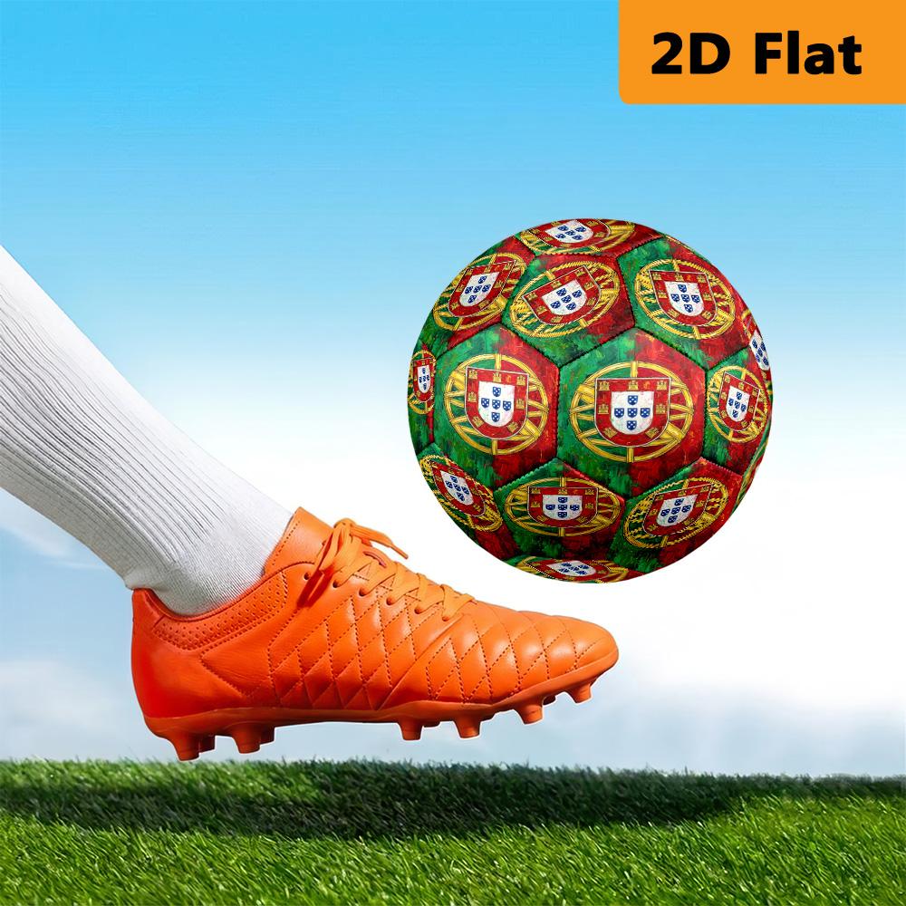 Vibrant Portuguese Heritage Soccer Ball Suitable for Both Training and Competition Outdoor Sports High Elasticity Very Elastic Training Football