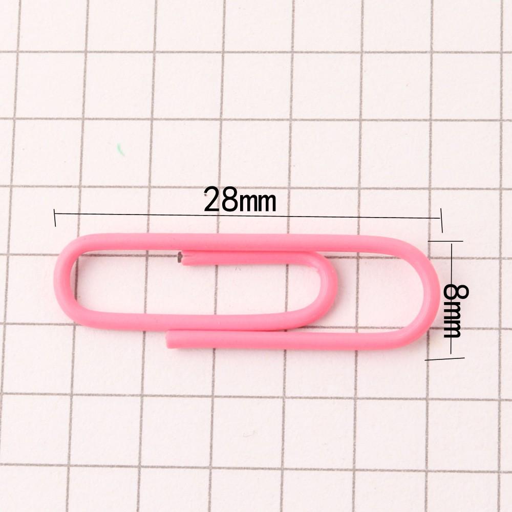 28mm Colored Nickel-Plated Anti-Rust Binder Clips and Paperclips in a Barrel Pack - Creative Office Stationery Bookmarks for Documents