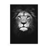 Modern Canvas Painting Black White Animal Posters and Prints Lion Elephant Deer Zebra Wall Pictures for Living Room Home Decor No Frame