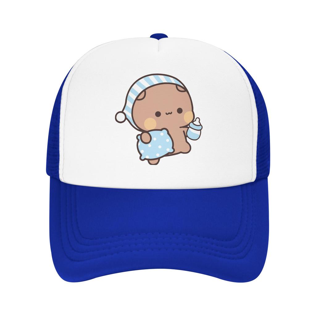 Panda Bear Couple Anime Cartoon Trucker Hats Bubu And Dudu Hat Sun Hats Trucker Cap Adjustable Snapback Caps Mesh Baseball Cap