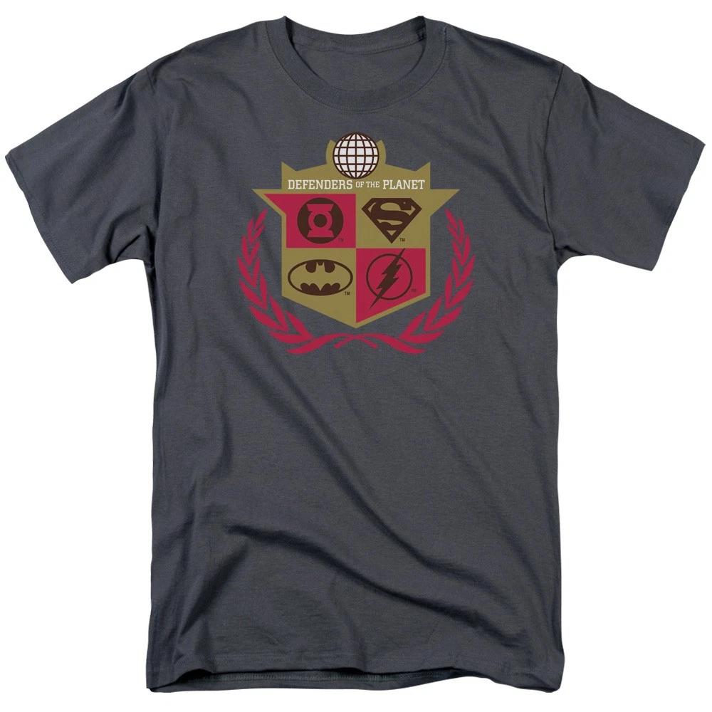 DC Comics - Justice League - Defenders - Unisex Children s T-shirt - Gray 120