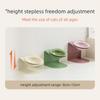 Anti Vomiting Ceramic Cat Bowl Inclined with Magnetic Adjustable Height Stand Elevated Cat Water Bowl Stable Detachable