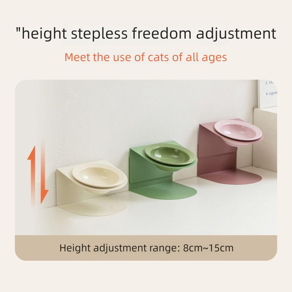 Anti Slip Elevated Cat Water Bowl Inclined Raised Dog Food Bowl  Kitten/Puppy/Bunny