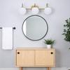 Bathroom Vanity Light Over Mirror Vintage LED 3 Light Bathroom Light Fixtures with Frosted Glass Lampshades for Living Room Hallway