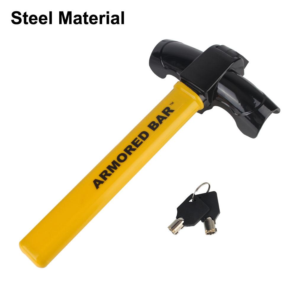 Universal Automobile Steering Lock Protection T-Locks Car Accessories Car Steering Wheel Lock Anti-Theft With Keys Security Car Locks