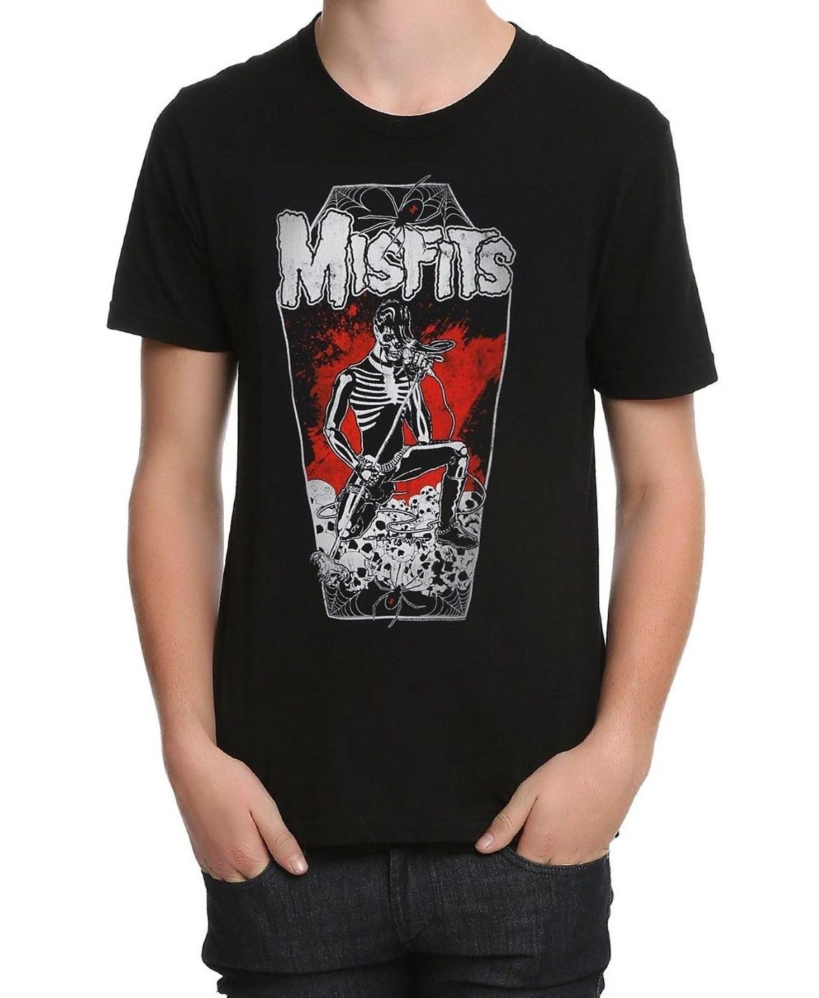 Misfits LEGACY OF BRUTALITY COFFIN Punk Rock 100% Cotton T-shirt Mens Tees Top NWT& Official S