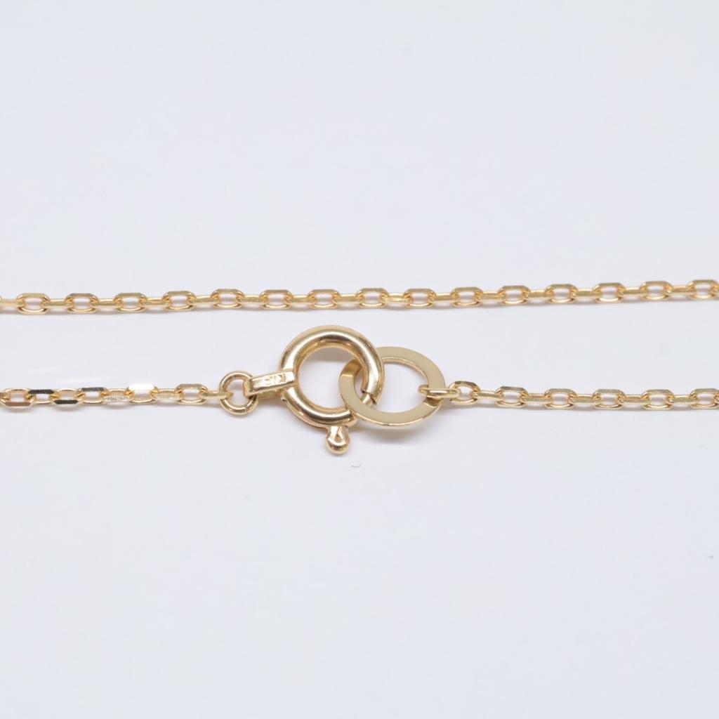 MARIHA [1102221006] K18 Ancient Memories Gold Necklace Athena/Angel Rectangle Chain 17.7" Necklace Yellow GoldUsed