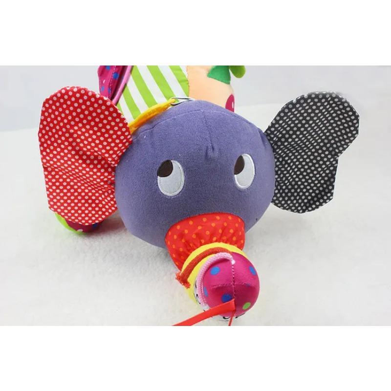 Baby Plush Doll  Stuffed Elephant Stroller Bb Set Bell Ratlle Car Bed Hanging Mobile Education Kid Child Gift Toddlers