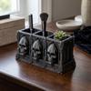 Spooky Skull Makeup Brush Box 3D Printed Small Skull Storage Rack  Halloween Party