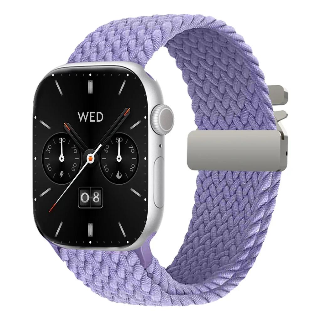 Braided Solo Loop Strap For Apple Watch band 44mm 45mm 46mm 40mm 41mm 42mm 49mm Bracelet iWatch Series Ultra 2 10 9 SE 8 7 6 5 4