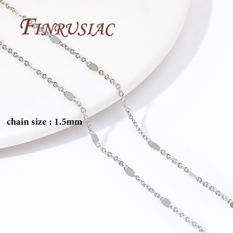 

Цепочки для изготовления украшений своими руками, 14K позолота/родиевое покрытие, цепочки-шнурки с пайетками, цепочки для ожерелий и браслетов, оптовые партии металлических цепочек 1 meter