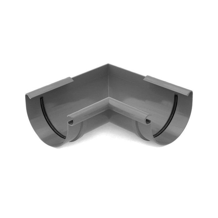 Angle de Gouttière Graphite, Angle Intérieur 90°, Système 100
