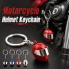 Mini Motorcycle Helmet Keychain Zinc Alloy Car Key Ring Backpack Key Pendant Men Ornament Gift
