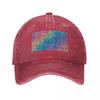 Colourful Chaos Baseball Cap Golf Hat Unisex Fishing Caps Unisex Derby Hat Sunscreen Hats Unisex Womens