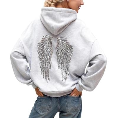 Women's Casual Round Neck Long Sleeve Sweatshirt Solid Color Sweatshirt