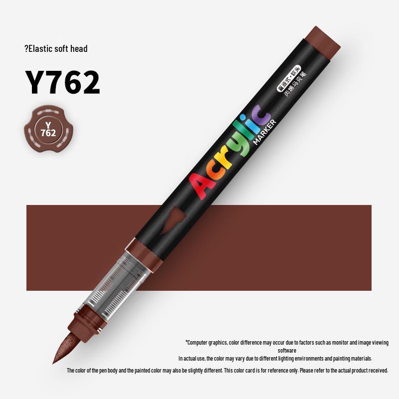 60-Color Soft Tip Liquid Ink Acrylic Marker Set for Primary School Art