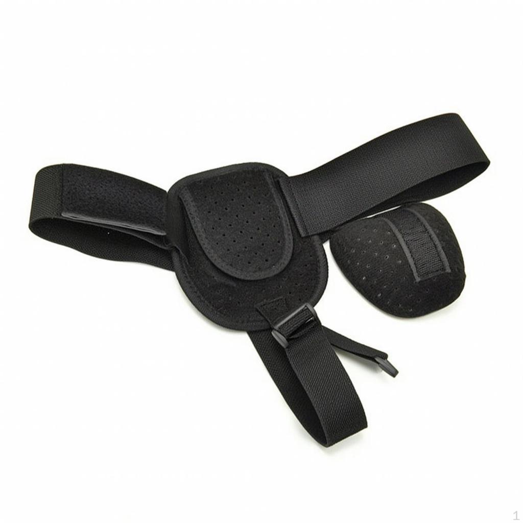 Inguinal Hernia Belt Adjustable with Pressure Pad DoubleSided Brace for Under Clothing,