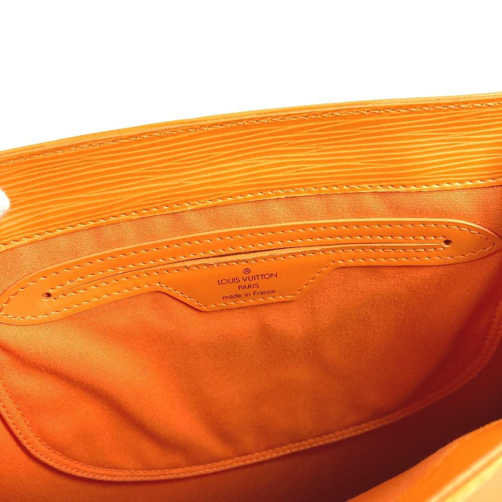 Louis Vuitton M5274H Epi Sac Plat PM Hand Bag Vertical Tote Bag Leather Orange