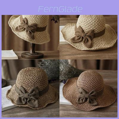 Straw Summer Sun Hat With Wide Brim For Women Casual Outdoor Sun Protection